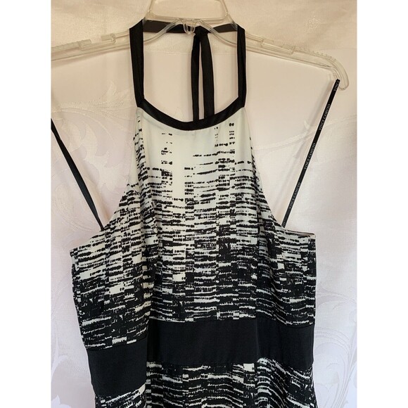 VINCE CAMUTO Maxi Halter Dress Sz 2 Resort Cruise Fairy Travel Party Lux *Note - Picture 4 of 16